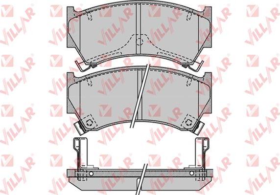 Villar 626.1101 - Тормозные колодки, дисковые, комплект autosila-amz.com