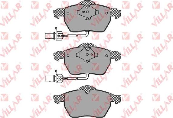 Villar 626.1119 - Тормозные колодки, дисковые, комплект autosila-amz.com