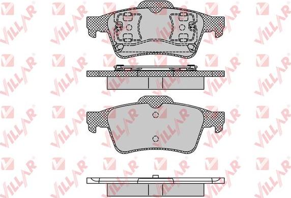 Villar 626.1189 - Тормозные колодки, дисковые, комплект autosila-amz.com