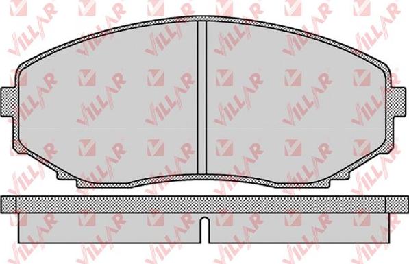 Villar 626.1132 - Тормозные колодки, дисковые, комплект autosila-amz.com