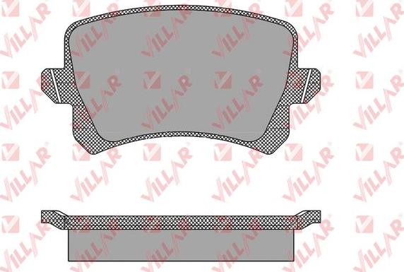 Villar 626.1390 - Тормозные колодки, дисковые, комплект autosila-amz.com