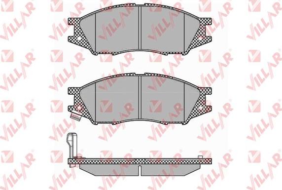 Villar 626.1346 - Тормозные колодки, дисковые, комплект autosila-amz.com