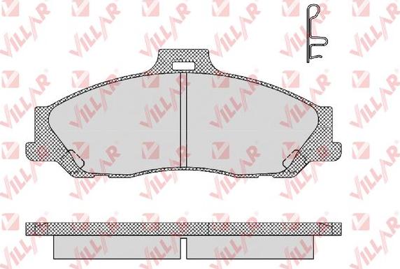 Villar 626.1355 - Тормозные колодки, дисковые, комплект autosila-amz.com