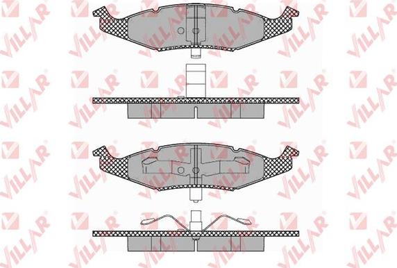 Villar 626.1352 - Тормозные колодки, дисковые, комплект autosila-amz.com