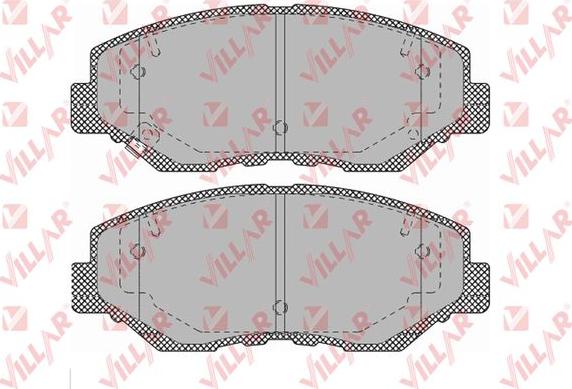 Villar 626.1364 - Тормозные колодки, дисковые, комплект autosila-amz.com