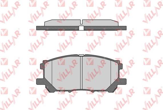 Villar 626.1368 - Тормозные колодки, дисковые, комплект autosila-amz.com