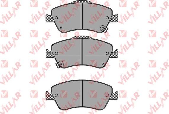 Villar 626.1316 - Тормозные колодки, дисковые, комплект autosila-amz.com