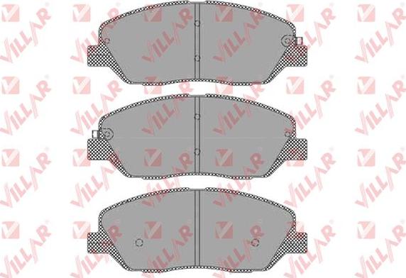 Villar 626.1382 - Тормозные колодки, дисковые, комплект autosila-amz.com