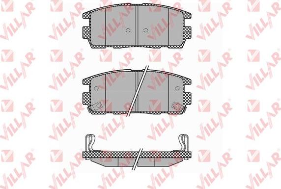 Villar 626.1323 - Тормозные колодки, дисковые, комплект autosila-amz.com