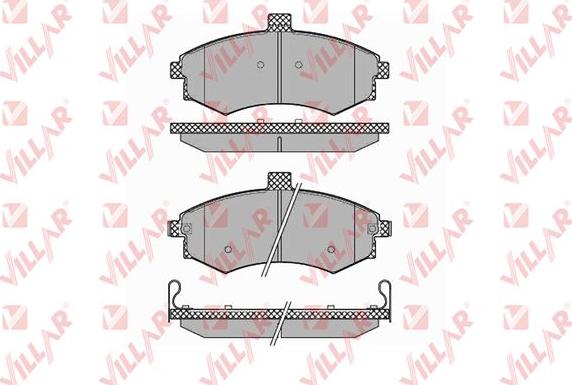 Villar 626.1374 - Тормозные колодки, дисковые, комплект autosila-amz.com