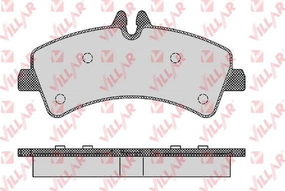 Villar 626.1294 - Тормозные колодки, дисковые, комплект autosila-amz.com