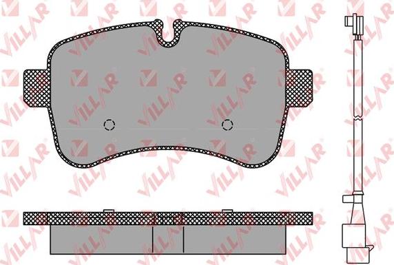 Villar 626.1296A - Тормозные колодки, дисковые, комплект autosila-amz.com