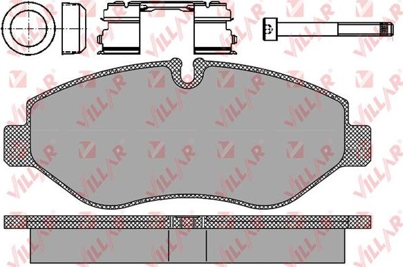 Villar 626.1297 - Тормозные колодки, дисковые, комплект autosila-amz.com