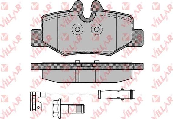 Villar 626.1246 - Тормозные колодки, дисковые, комплект autosila-amz.com