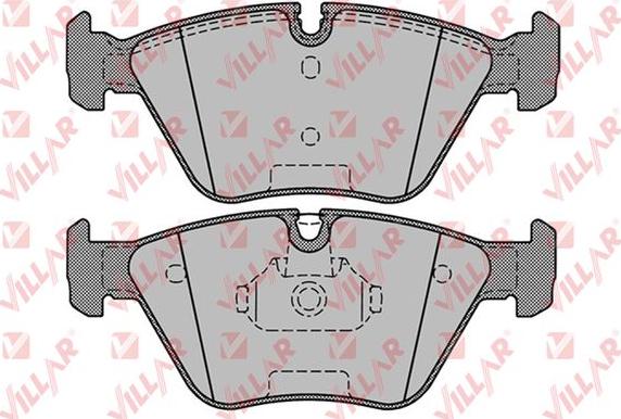 Villar 626.1251 - Тормозные колодки, дисковые, комплект autosila-amz.com