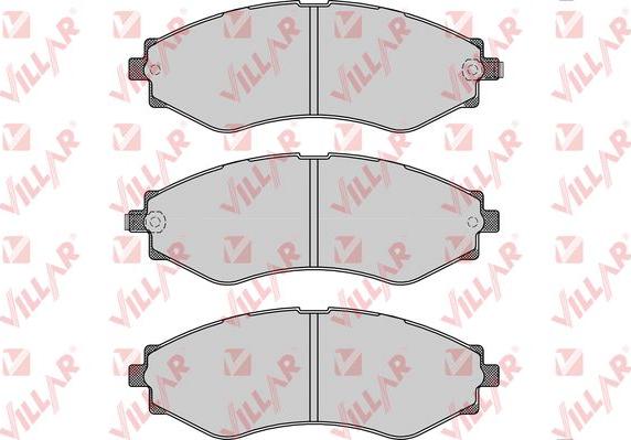 Villar 626.1209 - Тормозные колодки, дисковые, комплект autosila-amz.com