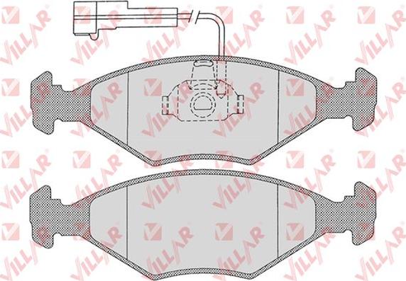 Villar 626.1204 - Тормозные колодки, дисковые, комплект autosila-amz.com