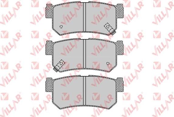 Villar 626.1210 - Тормозные колодки, дисковые, комплект autosila-amz.com