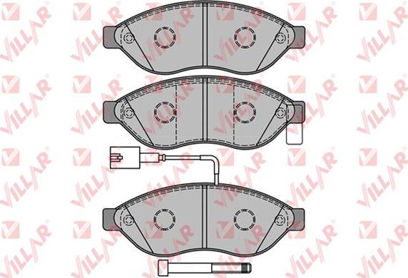 Villar 626.1287 - Тормозные колодки, дисковые, комплект autosila-amz.com