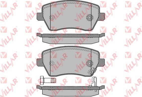 Villar 626.1229 - Тормозные колодки, дисковые, комплект autosila-amz.com