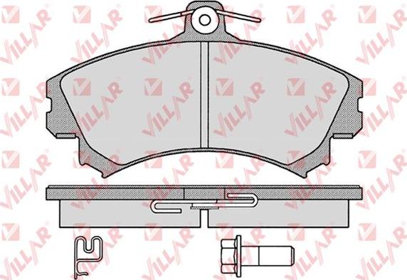 Villar 626.1221 - Тормозные колодки, дисковые, комплект autosila-amz.com