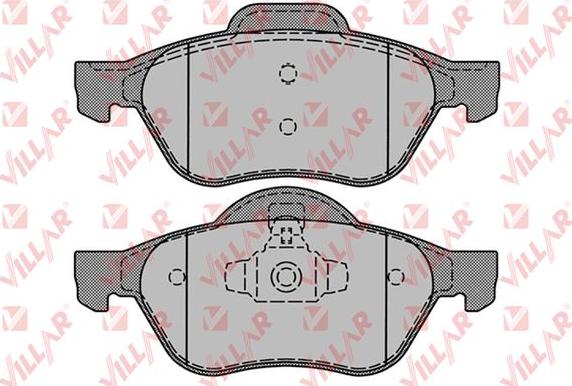 Villar 626.1279 - Тормозные колодки, дисковые, комплект autosila-amz.com