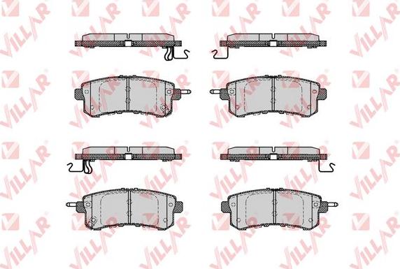 Villar 626.1798 - Тормозные колодки, дисковые, комплект autosila-amz.com