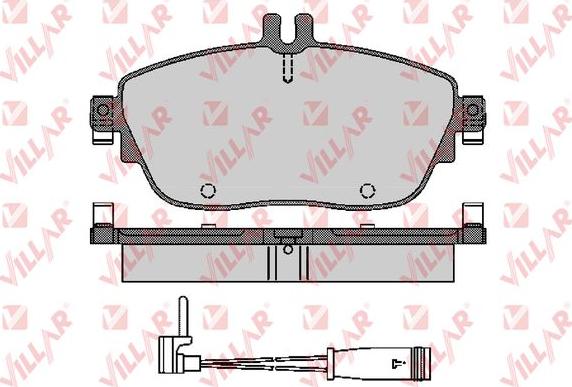 Villar 626.1781A - Тормозные колодки, дисковые, комплект autosila-amz.com