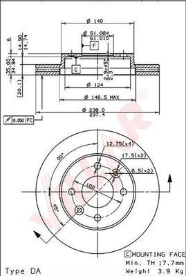 Villar 628.0534 - Тормозной диск autosila-amz.com