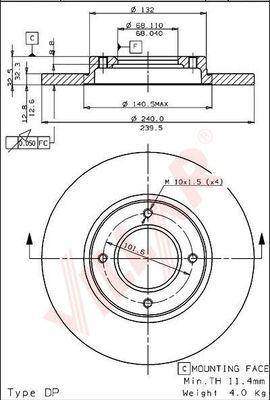 Villar 628.1904 - Тормозной диск autosila-amz.com