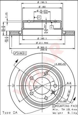 Villar 628.1455 - Тормозной диск autosila-amz.com