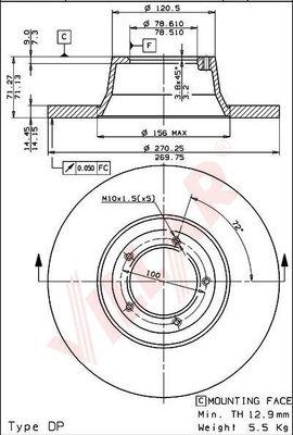 Villar 628.1546 - Тормозной диск autosila-amz.com