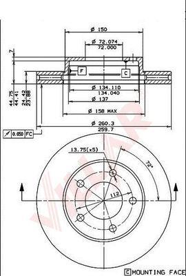 Villar 628.1530 - Тормозной диск autosila-amz.com