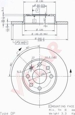 Villar 628.1044 - Тормозной диск autosila-amz.com