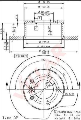 Villar 628.1196 - Тормозной диск autosila-amz.com