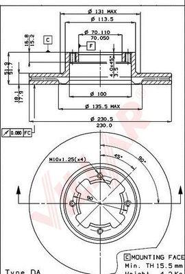 Villar 628.1113 - Тормозной диск autosila-amz.com