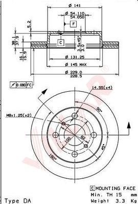 Villar 628.1846 - Тормозной диск autosila-amz.com