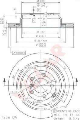 Villar 628.1881 - Тормозной диск autosila-amz.com