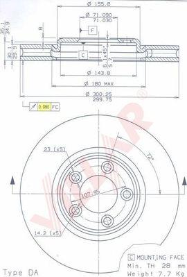 Villar 628.1874 - Тормозной диск autosila-amz.com