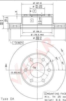 Villar 628.2047 - Тормозной диск autosila-amz.com