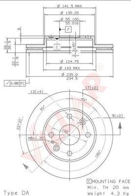 Villar 628.2153 - Тормозной диск autosila-amz.com