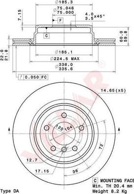 Villar 628.2200 - Тормозной диск autosila-amz.com