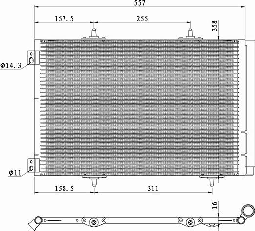 Waeco 8880400601 - Конденсатор кондиционера autosila-amz.com