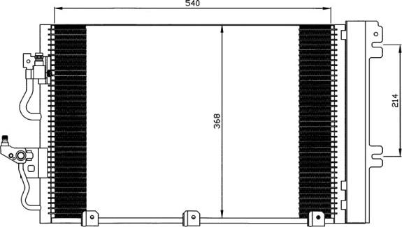 Waeco 8880400363 - радиатор кондиционера Opel autosila-amz.com