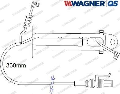 Wagner 587056W - Сигнализатор, износ тормозных колодок autosila-amz.com