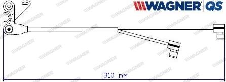 Wagner 587060W - Сигнализатор, износ тормозных колодок autosila-amz.com