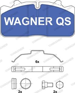 Wagner 2908804950 - Тормозные колодки, дисковые, комплект autosila-amz.com