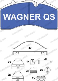 Wagner 2915804950 - колодки дисковые !210.8x108x30 с р/к \\SAF Intradisk9-11t. KNORR SK7 autosila-amz.com