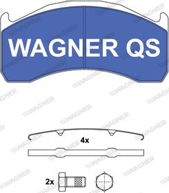 Wagner 2913704950 - Тормозные колодки, дисковые, комплект autosila-amz.com