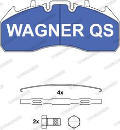Wagner 2917404950 - Тормозные колодки, дисковые, комплект autosila-amz.com